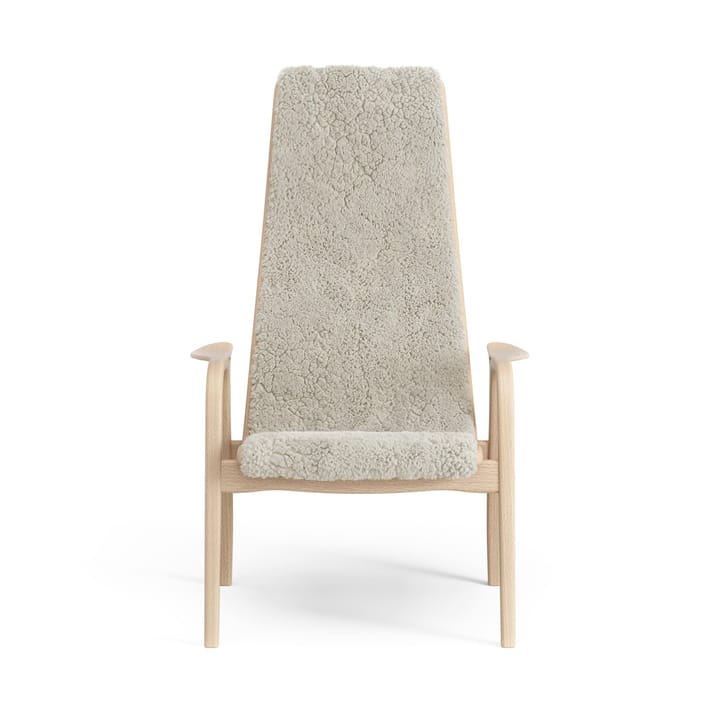 Lamini barnelenestol lakkert bøk/saueskinn, Moonlight (beige) Swedese