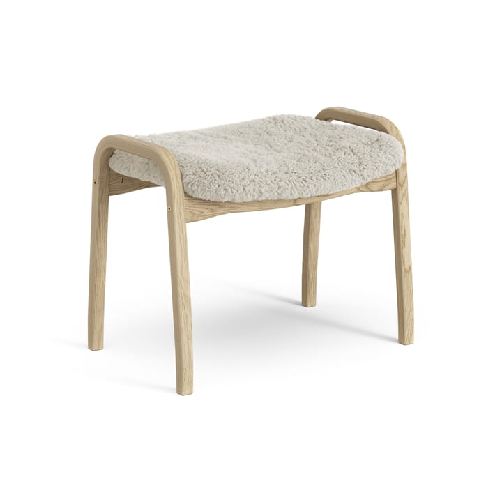 Lamini fotskammel til barn lakkert eik/saueskinn, Moonlight (beige) Swedese