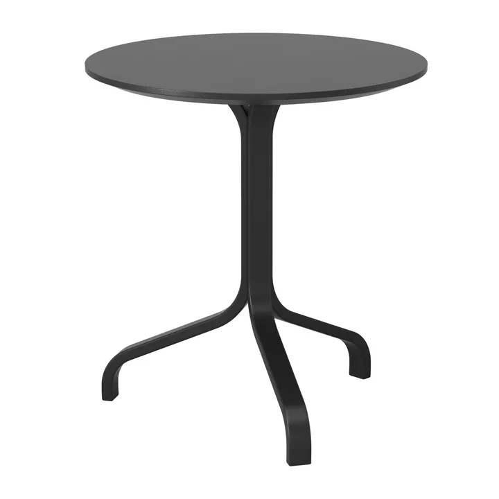 Lamino bord Ø46x49 cm - Bøk svartbeiset - Swedese