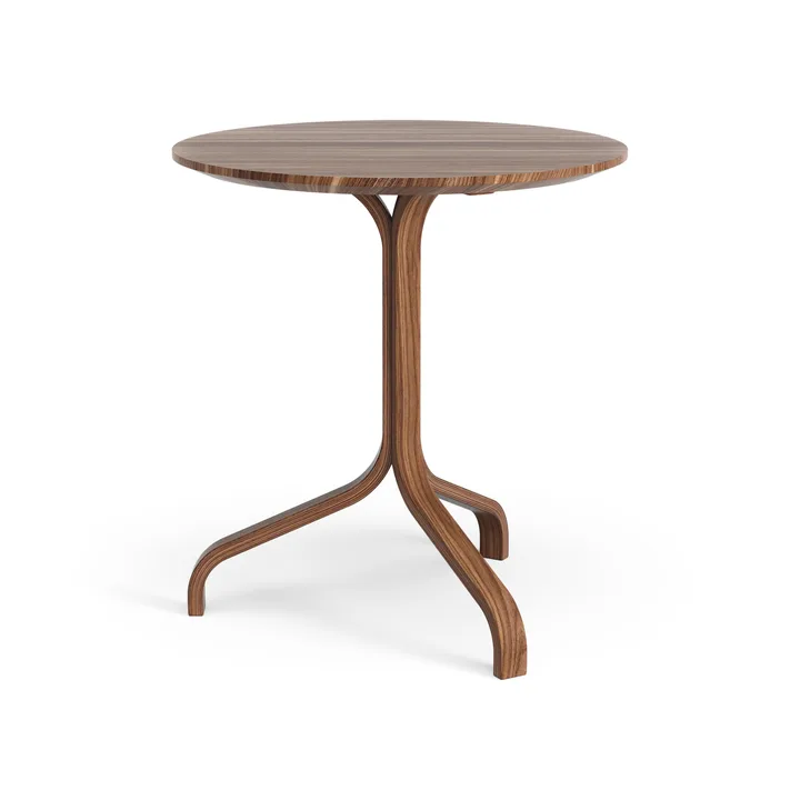 Lamino bord Ø46x49 cm - Valnøtt oljet - Swedese