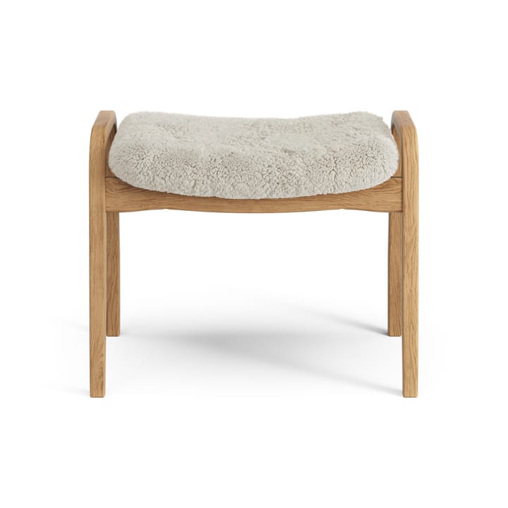 Lamino fotskammel oljet eik/saueskinn, Moonlight (beige) Swedese