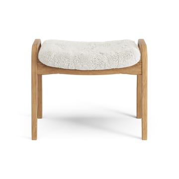 Lamino fotskammel oljet eik/saueskinn - Off-white (hvit) - Swedese
