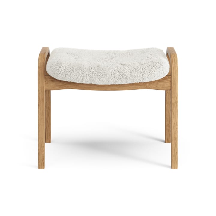 Lamino fotskammel oljet eik/saueskinn, Off-white (hvit) Swedese