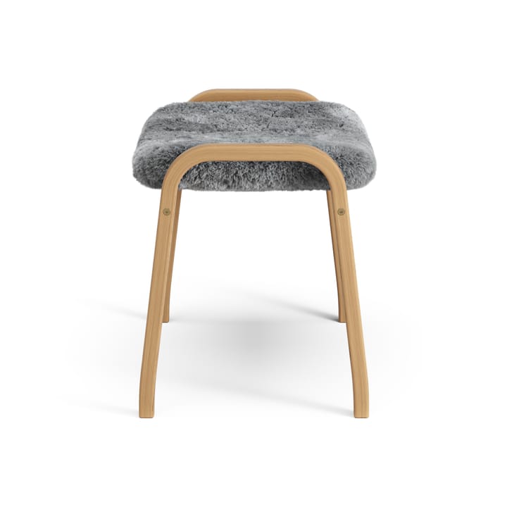 Lamino fotskammel oljet eik/saueskinn, Scandinavian Grey (grå) Swedese