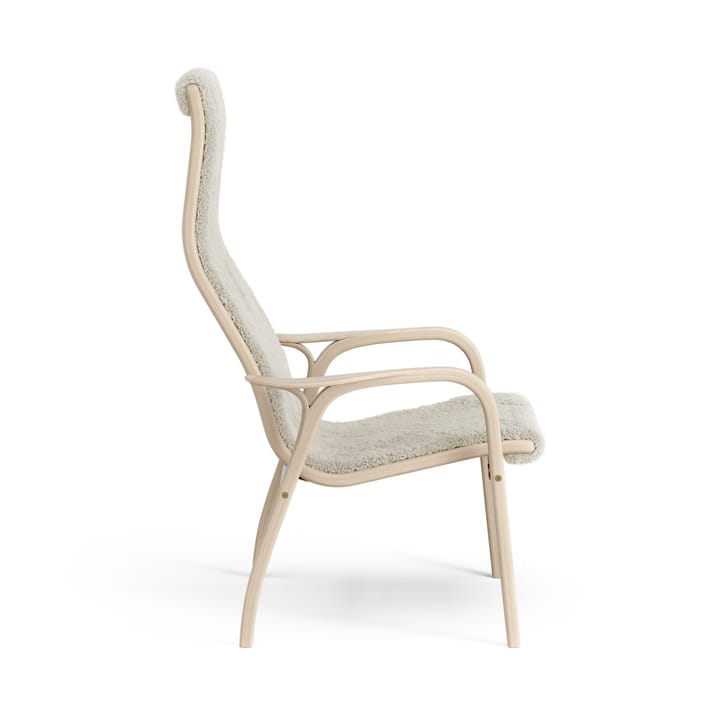Lamino lenestol hvitpigmentert eik/saueskinn, Moonlight (beige) Swedese
