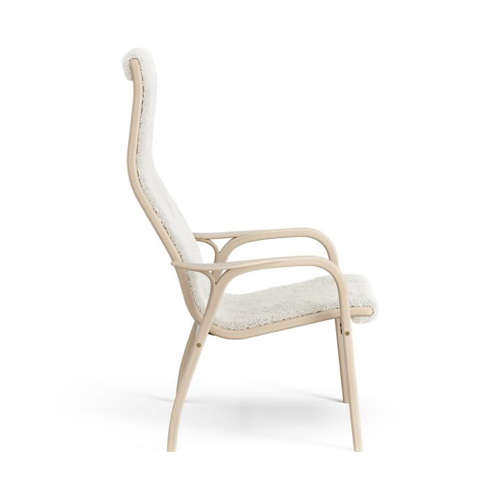 Lamino lenestol hvitpigmentert eik/saueskinn, Off-white (hvit) Swedese
