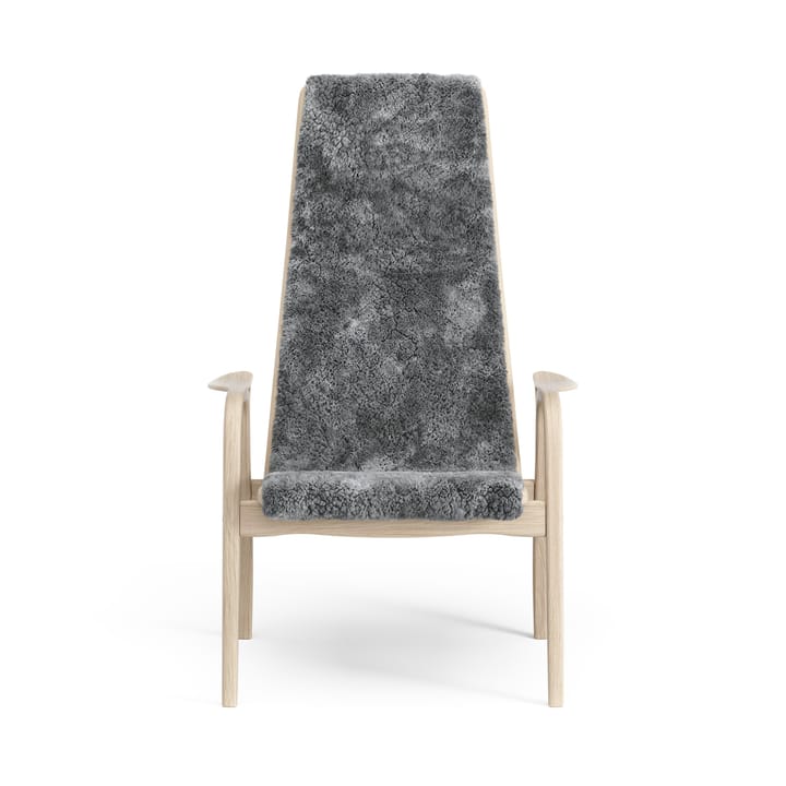 Lamino lenestol hvitpigmentert eik/saueskinn, Scandinavian Grey (grå) Swedese