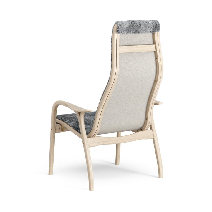 Lamino lenestol hvitpigmentert eik/saueskinn, Scandinavian Grey (grå) Swedese