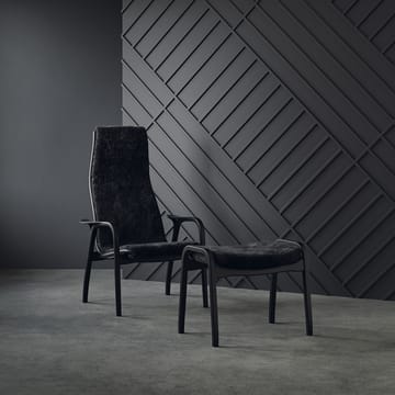 Lamino lenestol og fotskammel Black Edition - Svart - Swedese