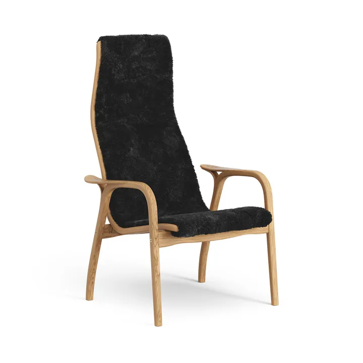 Lamino lenestol oljet eik/saueskinn - Black (svart) - Swedese