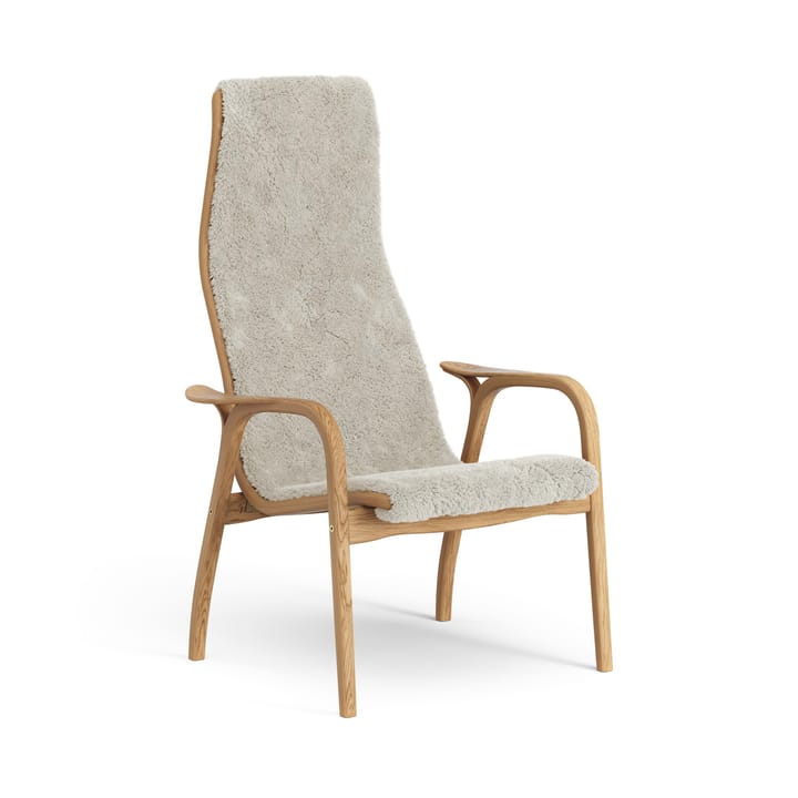 Lamino lenestol oljet eik/saueskinn, Moonlight (beige) Swedese