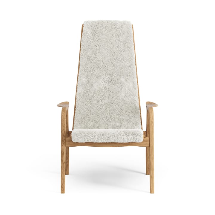 Lamino lenestol oljet eik/saueskinn, Off-white (hvit) Swedese