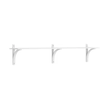 Levi hylle 1 hylleplan - Hvitlasert ask-aluminium, 180 cm - Swedese