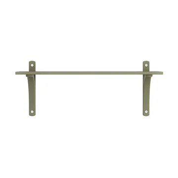 Levi hylle 1 hylleplan - Moss green-aluminium, 90 cm - Swedese