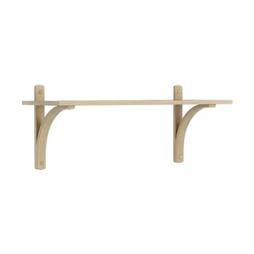 Levi hylle 1 hylleplan - Naturlakkert eik-messing, 90 cm - Swedese