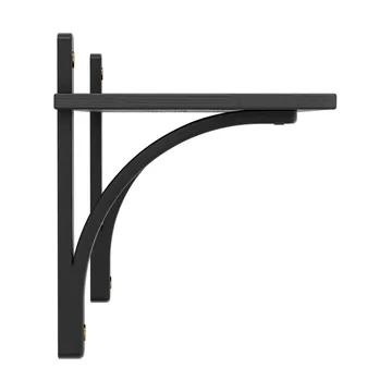 Levi hylle 1 hylleplan - Svartlasert ask-messing, 90 cm - Swedese