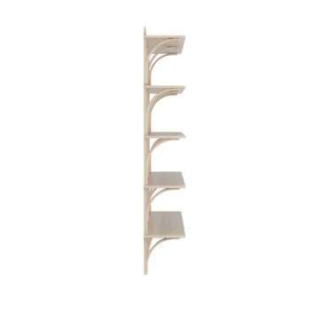 Levi hylle 3 hylleplan - Hvitpigmentert eik-aluminium, 180 cm - Swedese