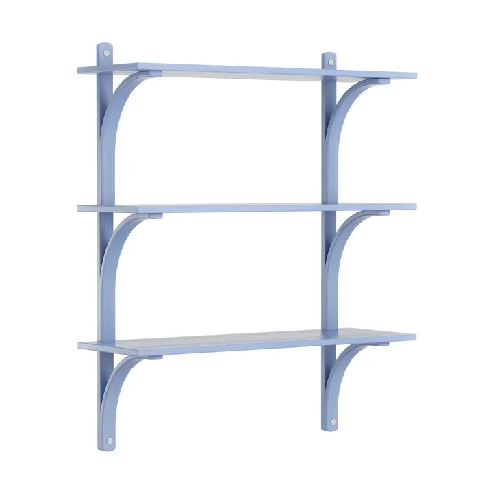 Levi hylle 3 hylleplan - ILKE Blue-aluminium, 90 cm - Swedese