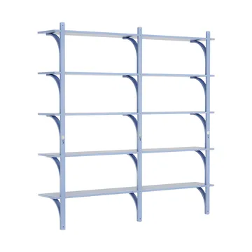 Levi hylle 5 hylleplan - ILKE Blue-aluminium, 180 cm - Swedese