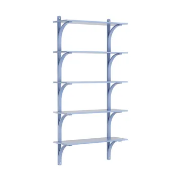 Levi hylle 5 hylleplan - ILKE Blue-aluminium, 90 cm - Swedese