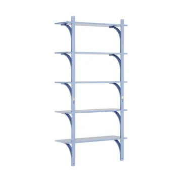 Levi hylle 5 hylleplan - ILKE Blue-aluminium, 90 cm - Swedese