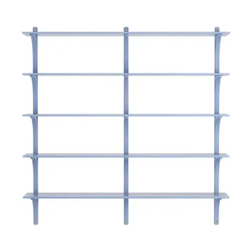 Levi hylle 5 hylleplan - ILKE Blue-messing, 180 cm - Swedese