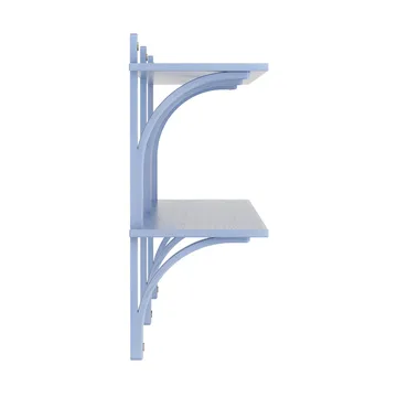 Levi hylle - Ilke blå-messing, 2 hyller, 180 cm - Swedese