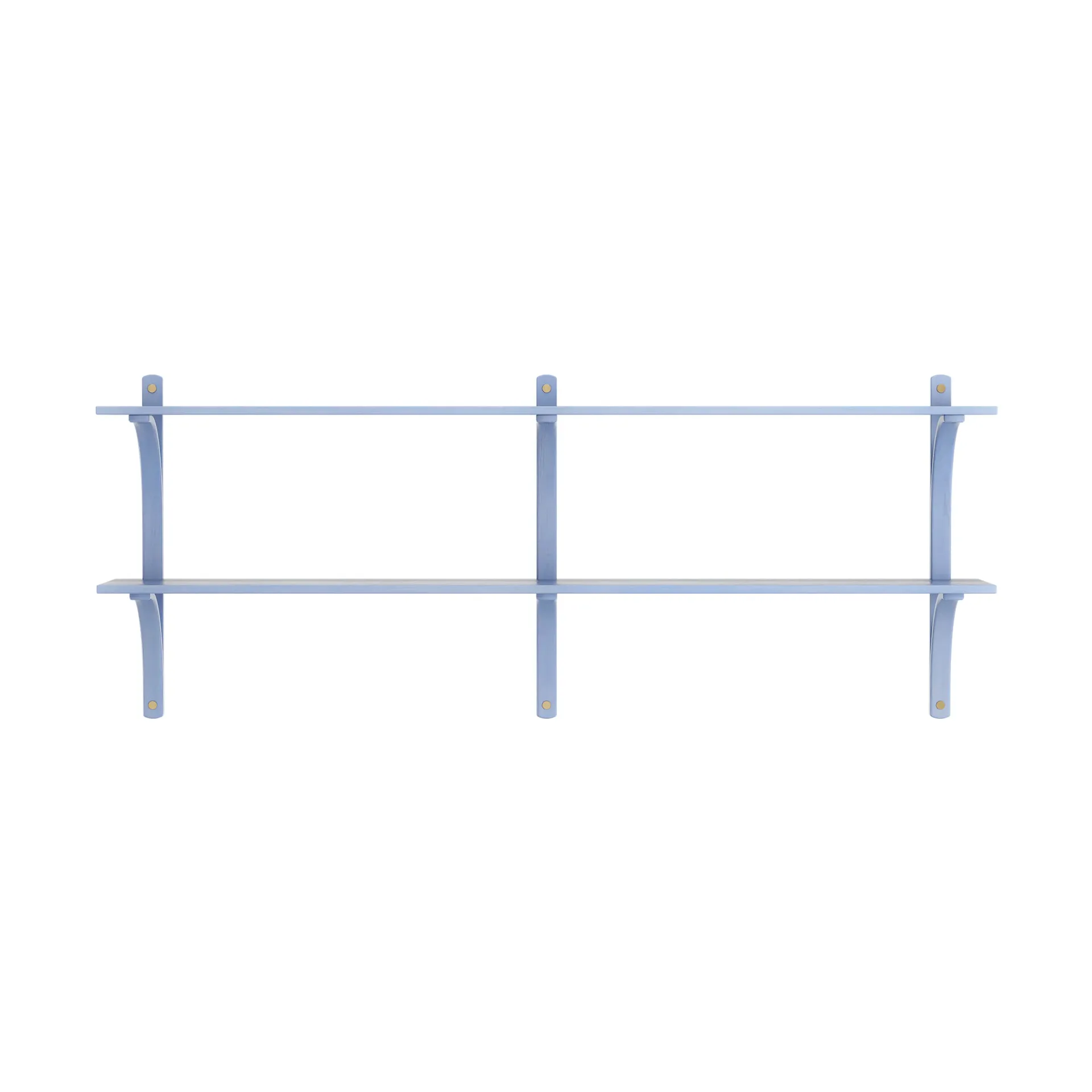 Levi hylle, Ilke blå-messing, 2 hyller, 180 cm Swedese