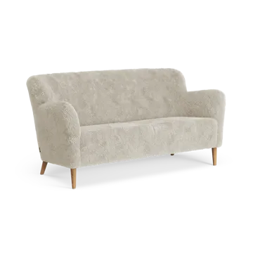 Nova 2-seters sofa fåreskinn - Moonlight-oljet eik - Swedese