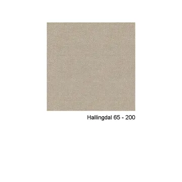 Pillo lenestol - tekstil hallingdal 65 200 offwhite, krom, 4-stjerners svingfot - Swedese