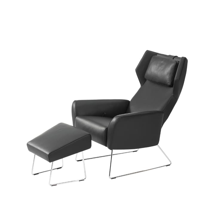 Select fotskammel - tekstil steelcut trio 3 0916 grønn, oljede eikeben - Swedese
