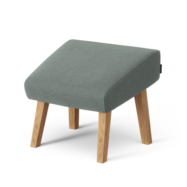 Select fotskammel - tekstil steelcut trio 3 0916 grønn, oljede eikeben - Swedese