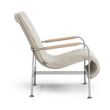 Serpentine lenestol - Saueskinn Moonlight-krom-Tärnsjö Nature - Swedese