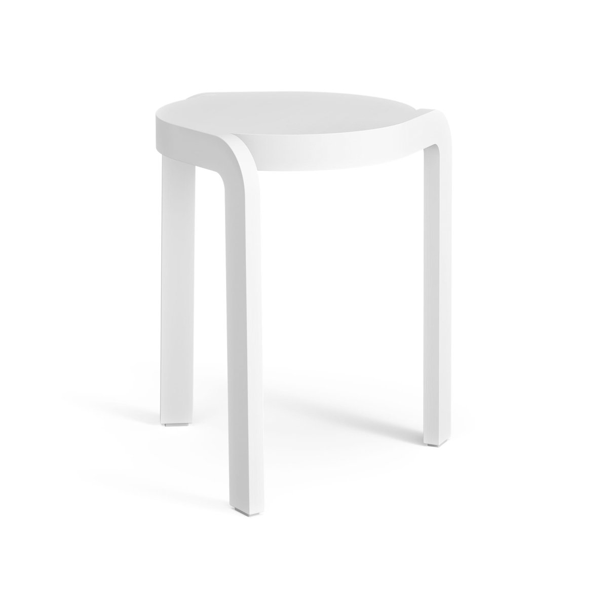 Swedese Spin pall H44 cm Hvitlasert ask | Skandinavisk Design | Krakker | Hvit