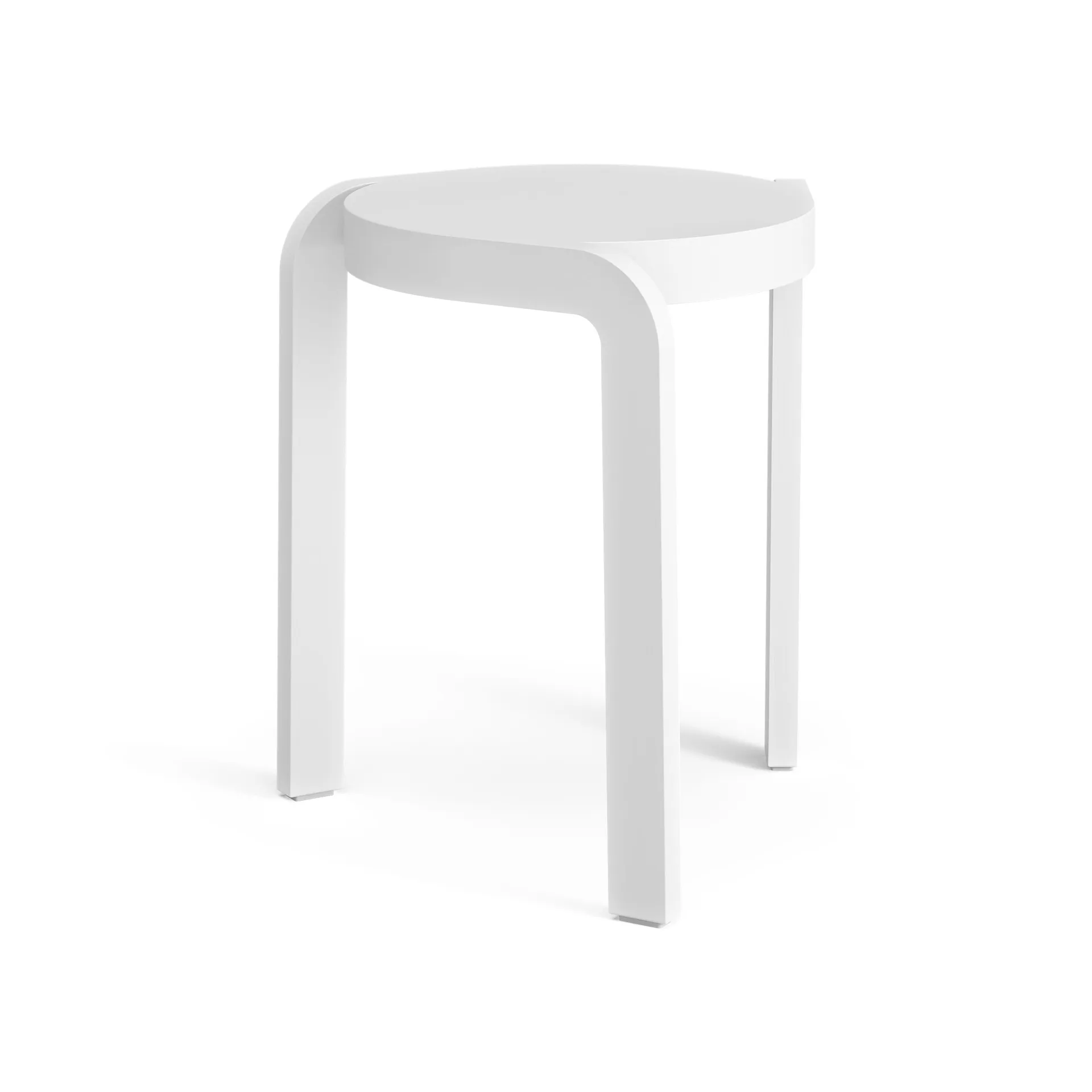Spin pall H44 cm, Hvitlasert ask Swedese