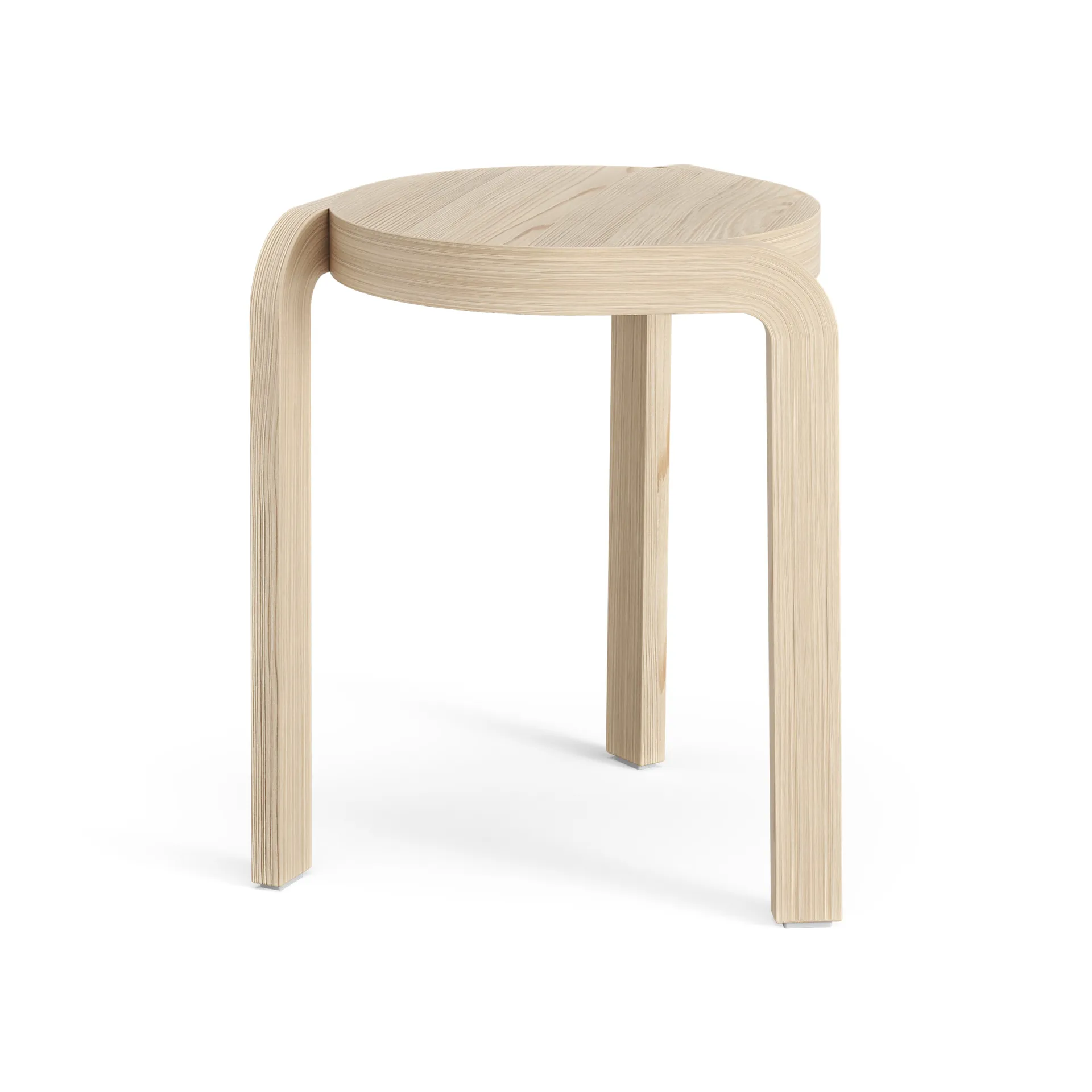 Spin rund krakk H44 cm, Lakkert ask, Ø32x44 cm Swedese