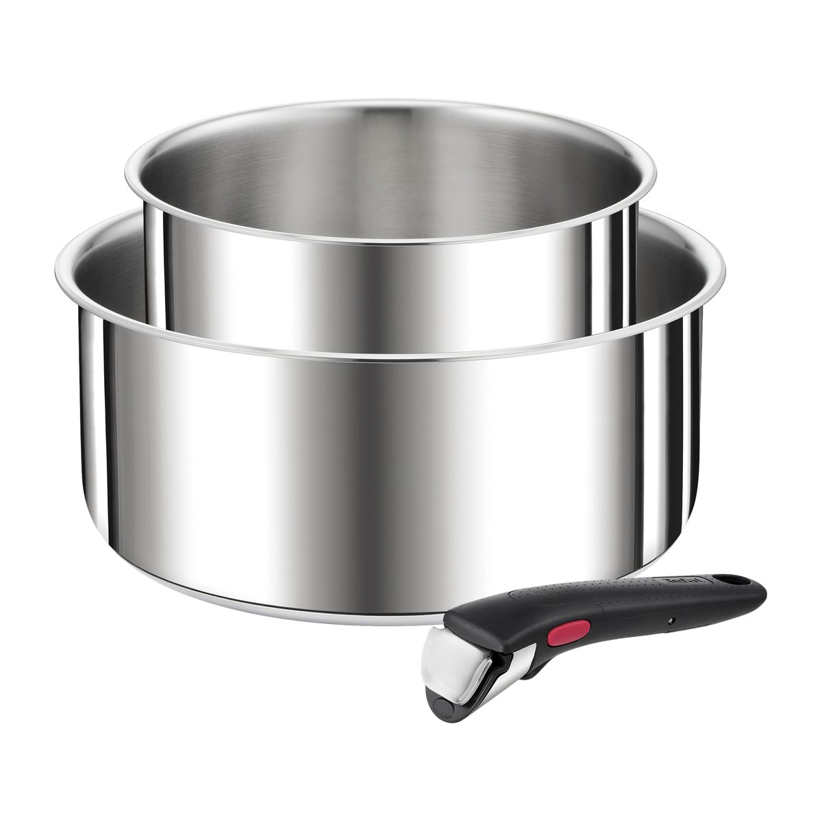 Tefal Ingenio Preference ON kasserollesett 3 deler | Skandinavisk Design | Grytesett & Kasserollesett | Sølv