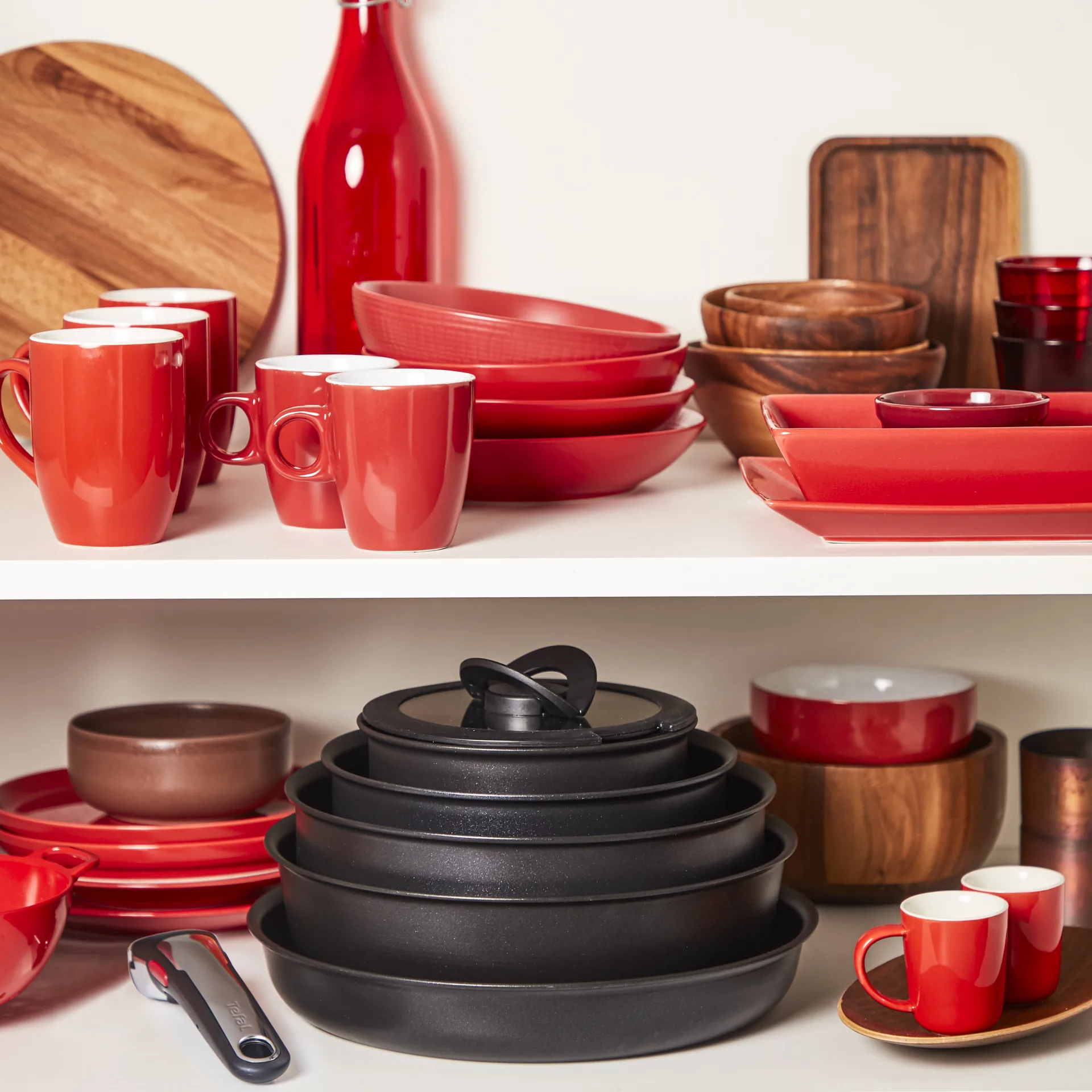 Ingenio Unlimited ON stekepanne- og kasserollesett, 5 deler Tefal