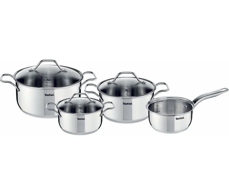 Tefal Intuition kasserollesett 7 deler Rustfritt stål
