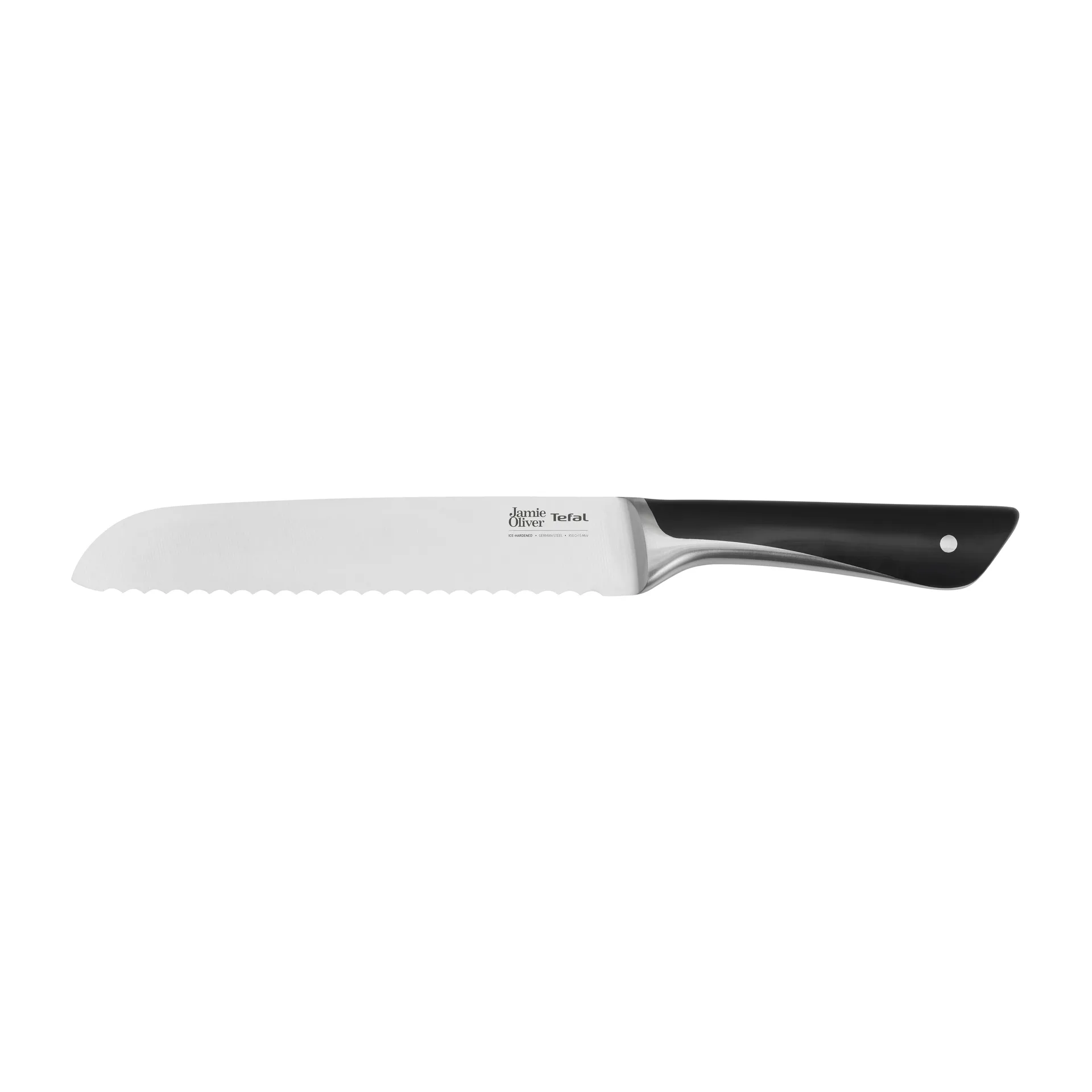 Jamie Oliver brødkniv 20 cm, Rustfritt stål Tefal