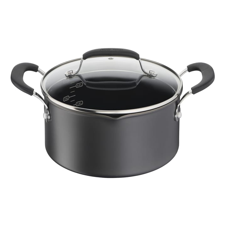 Jamie Oliver Quick & Easy kasserollesett 6 deler, Hardt anodised aluminium Tefal