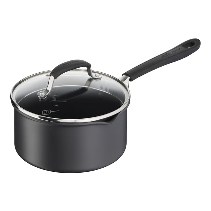 Jamie Oliver Quick & Easy kasserollesett 6 deler, Hardt anodised aluminium Tefal