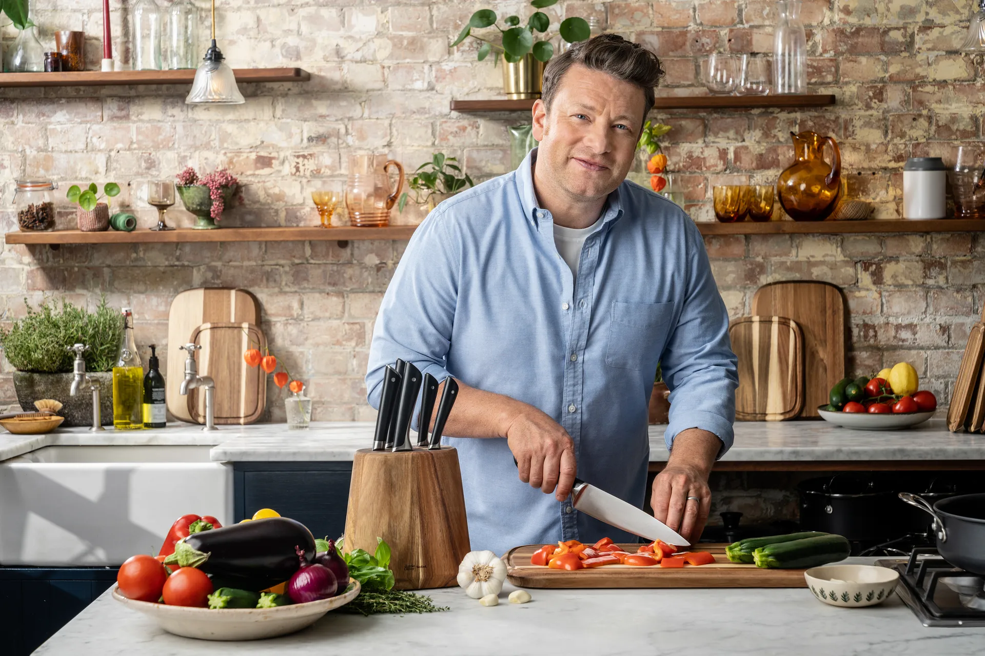 Jamie Oliver trancherkniv 20 cm, Rustfritt stål Tefal