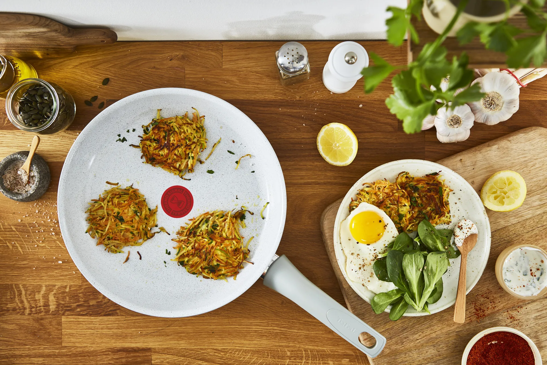 Natural chef stekepanne grå, 28 cm Tefal