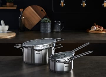 Nordica kasserollesett 6 deler - Rustfritt stål - Tefal