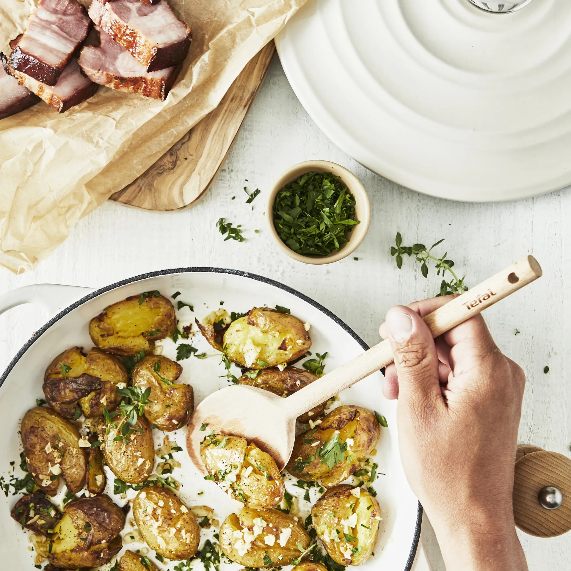 Tefal LOV rund gryte 5 l, Beige Tefal