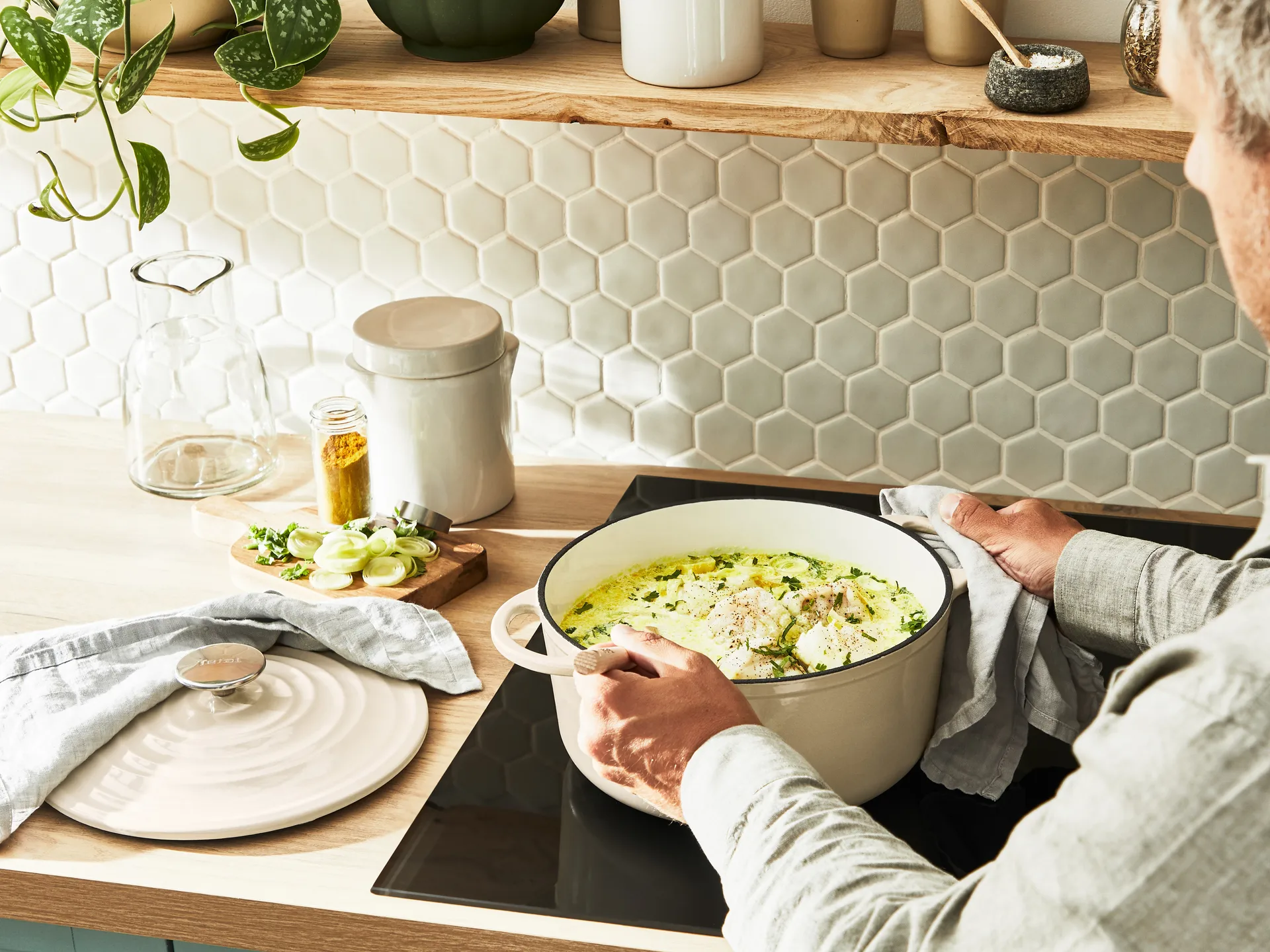 Tefal LOV rund gryte 5 l, Beige Tefal