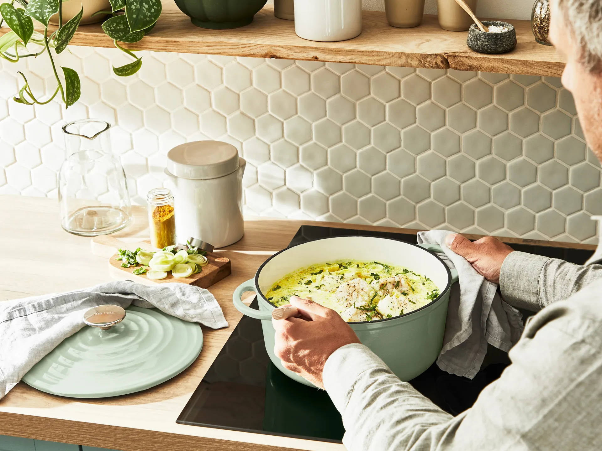 Tefal LOV rund gryte 5 l, Grønn Tefal