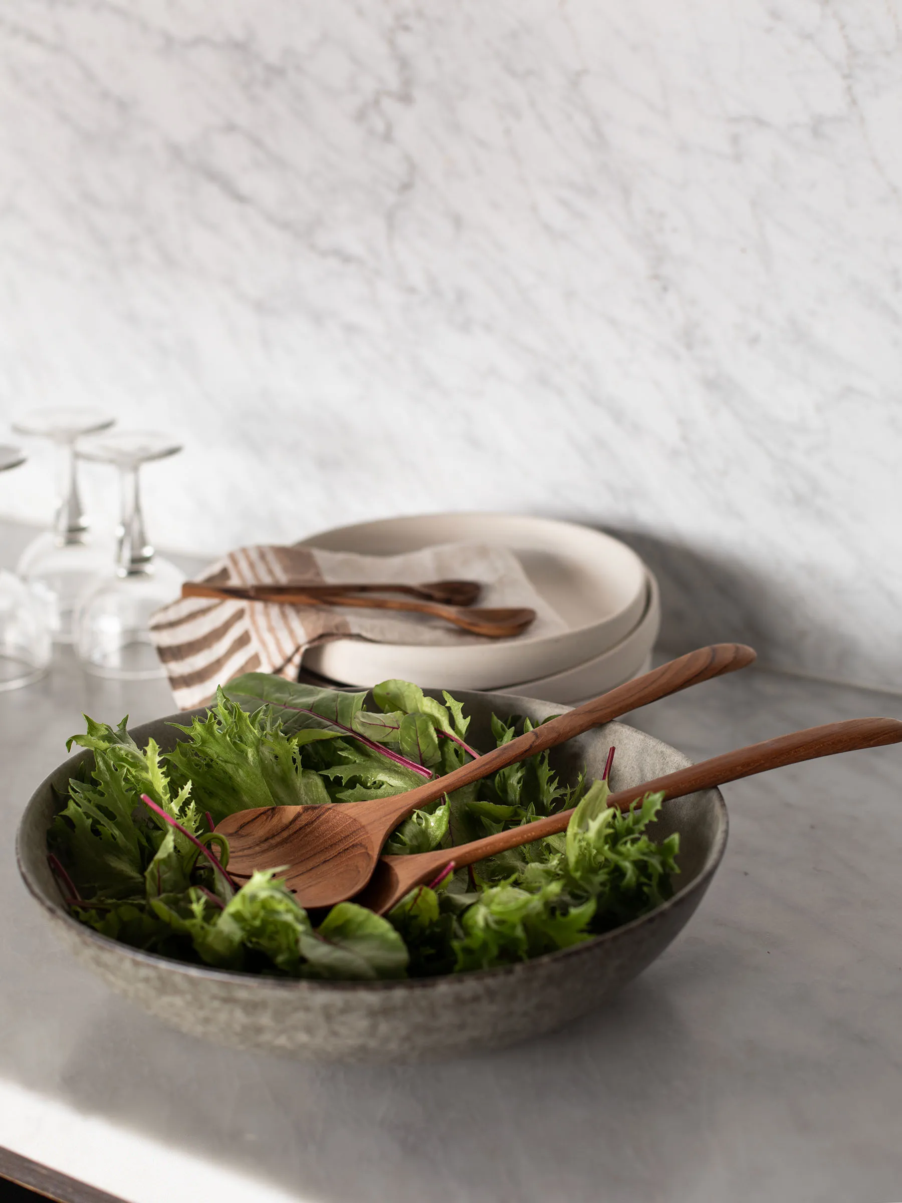 Bon salatbolle Ø30 cm, Steingods Tell Me More