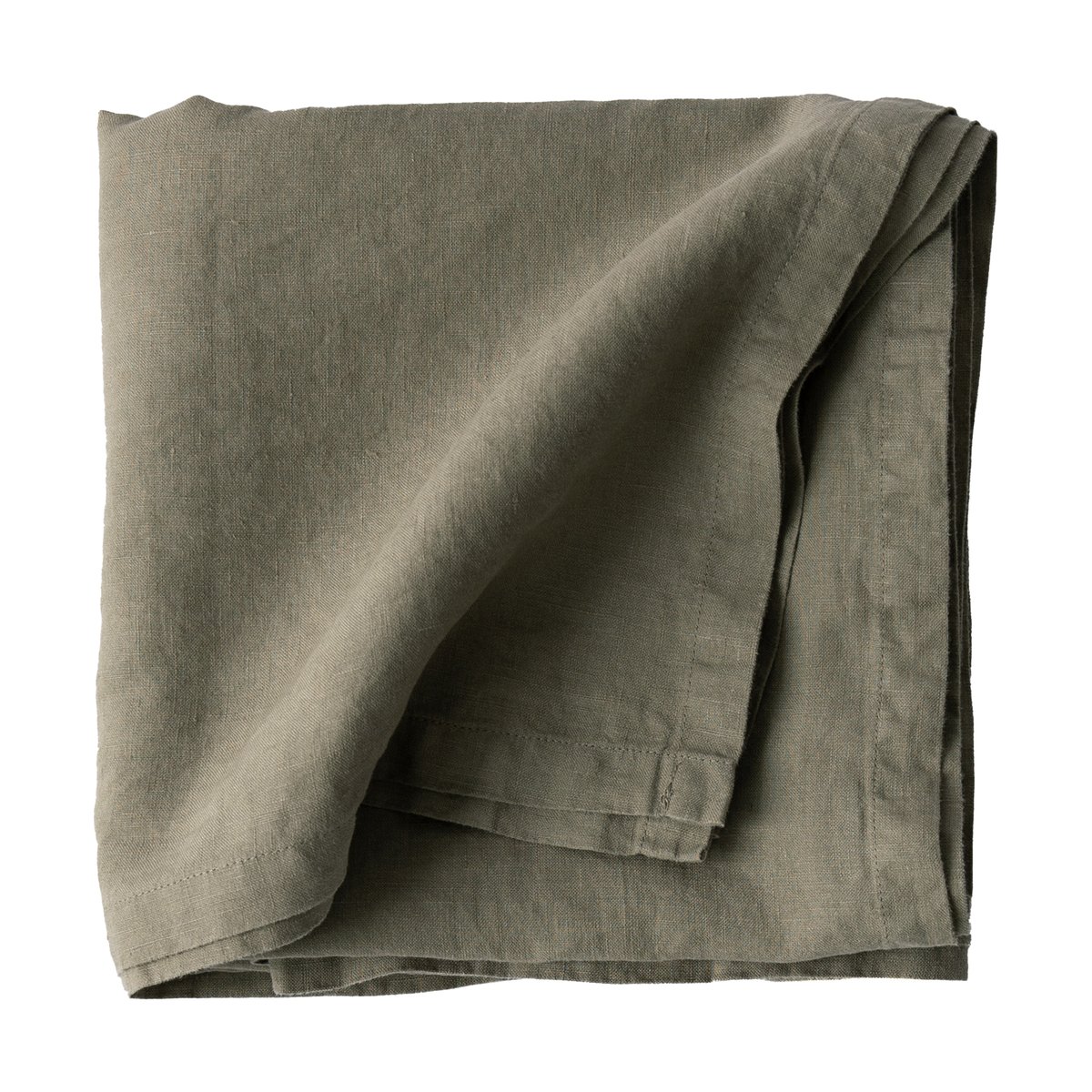 Bilde av Tell Me More Bordduk lin 175x175 cm Olive